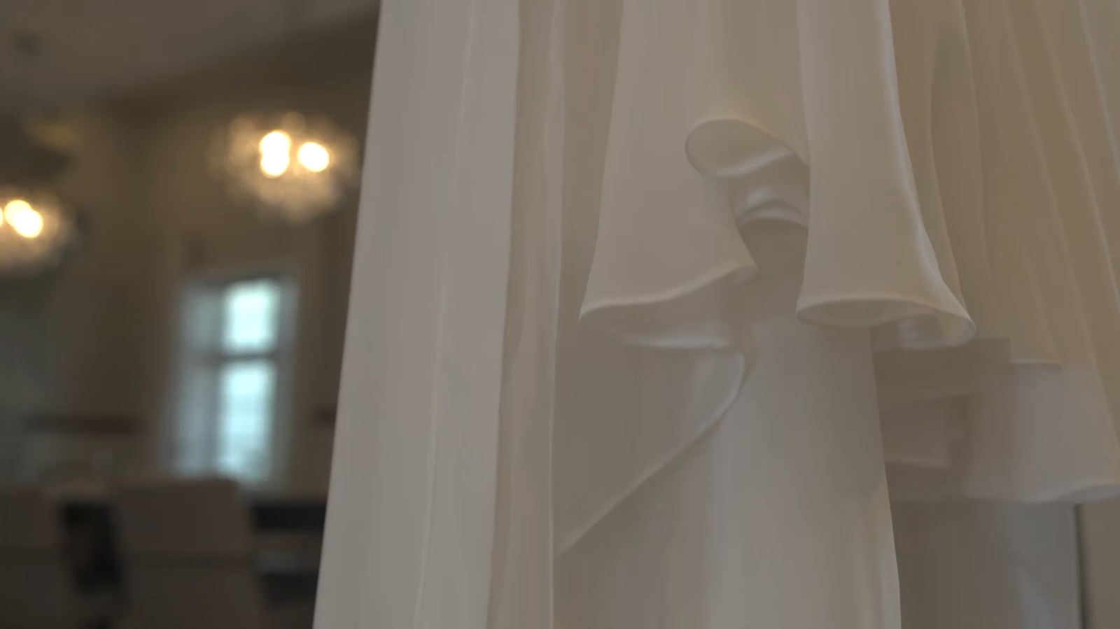 Frame from a June wedding film